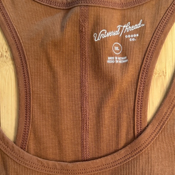 Universal Thread Chestnut Ribbed Racerback Tank - Picture 2 of 3